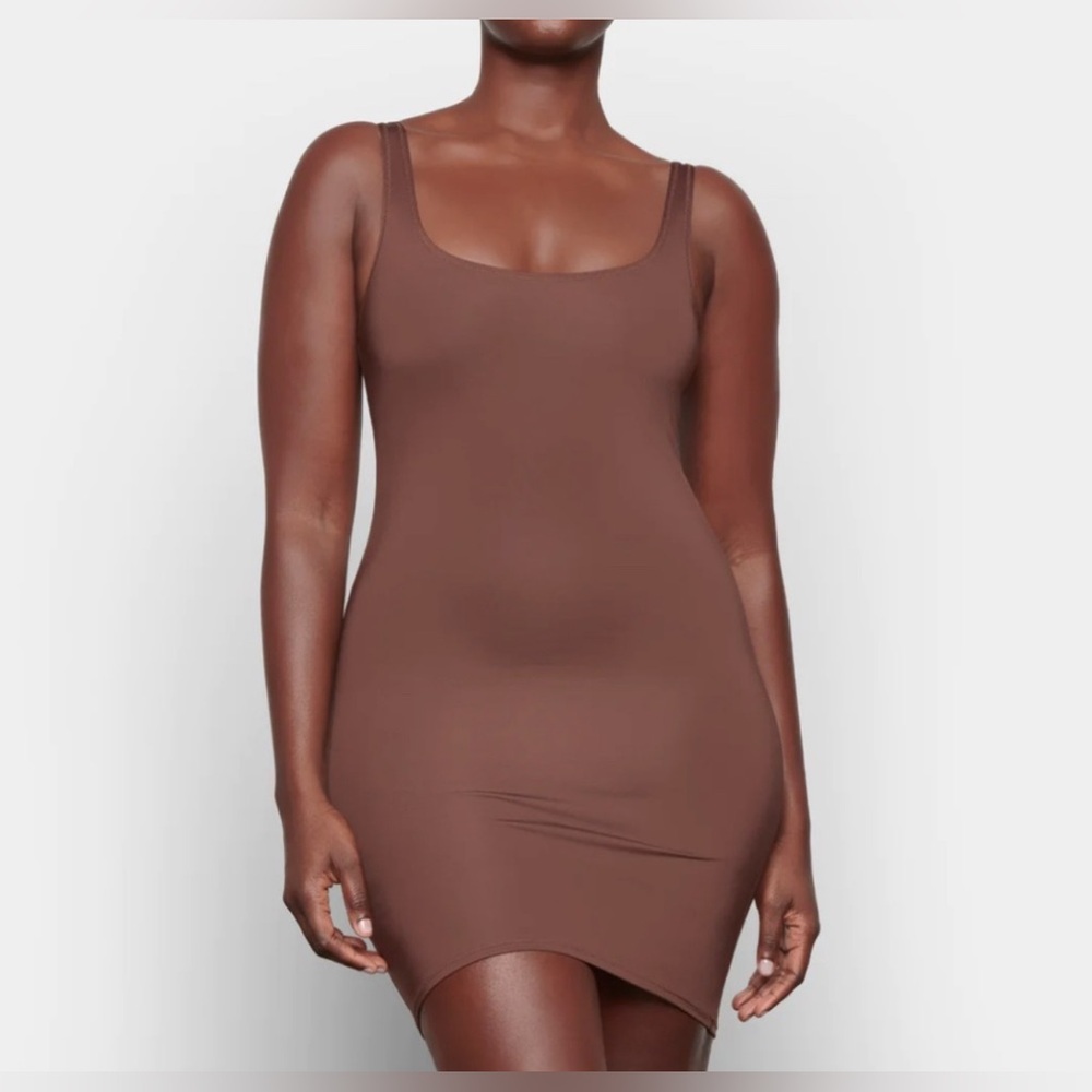 NWT SKIMS Cocoa Swim Dress Size M